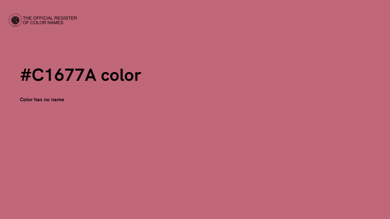 #C1677A color image