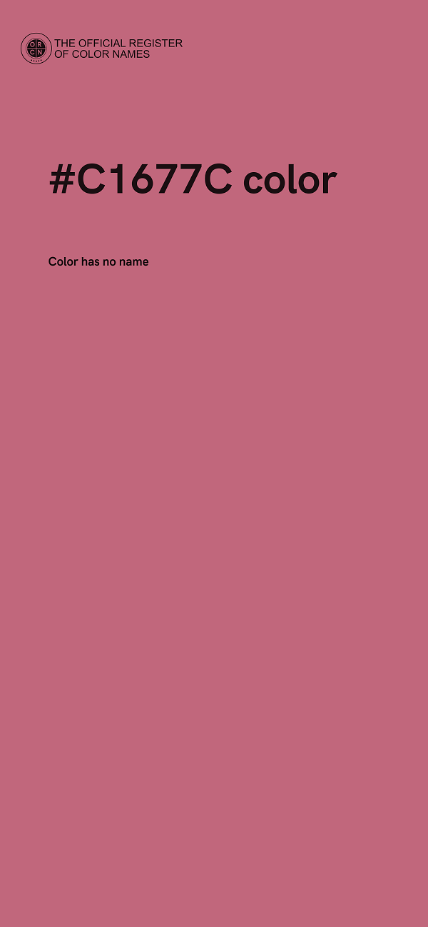 #C1677C color image