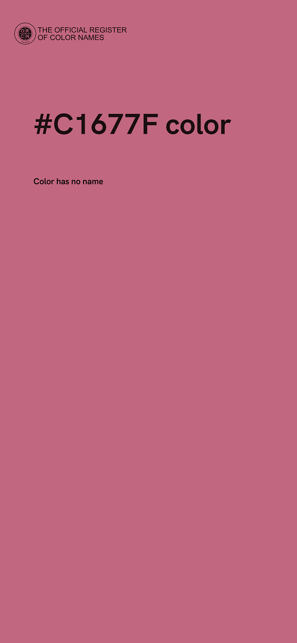 #C1677F color image