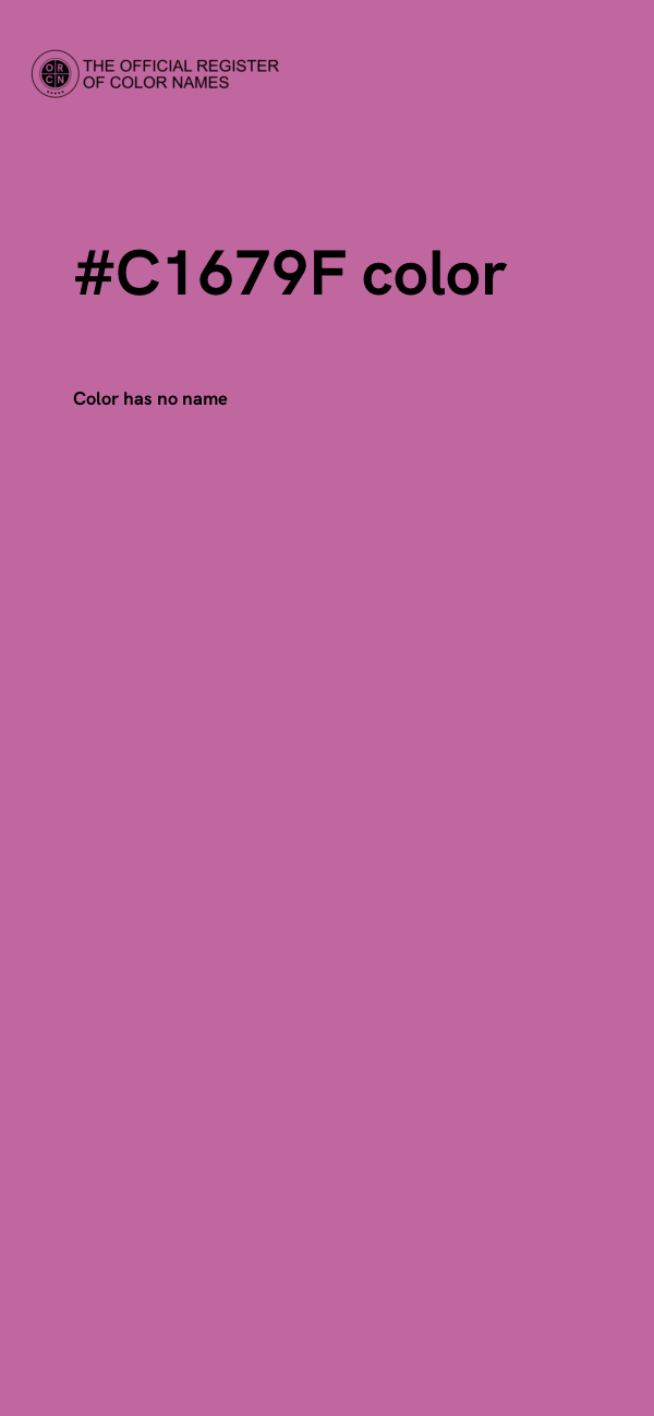 #C1679F color image