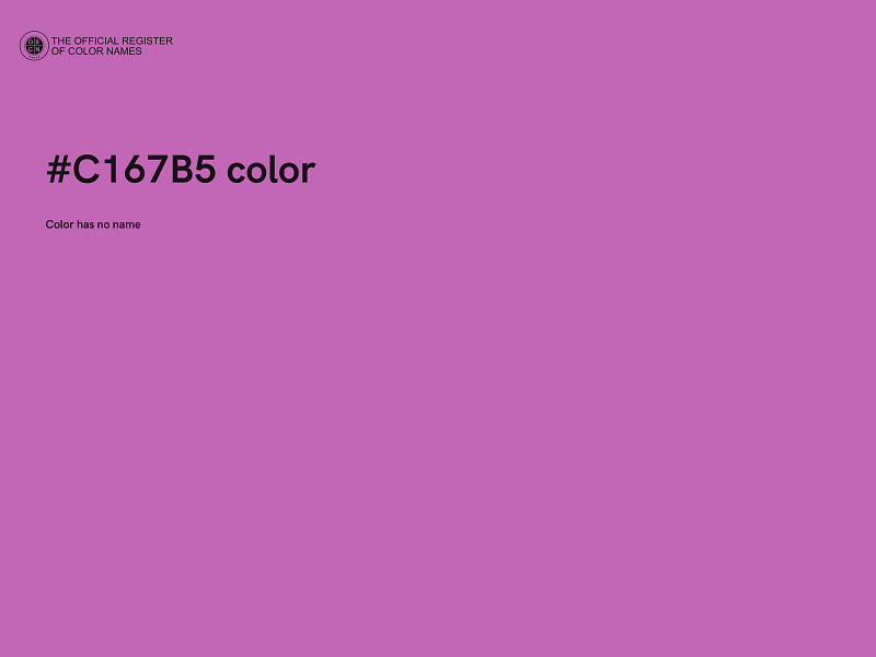 #C167B5 color image