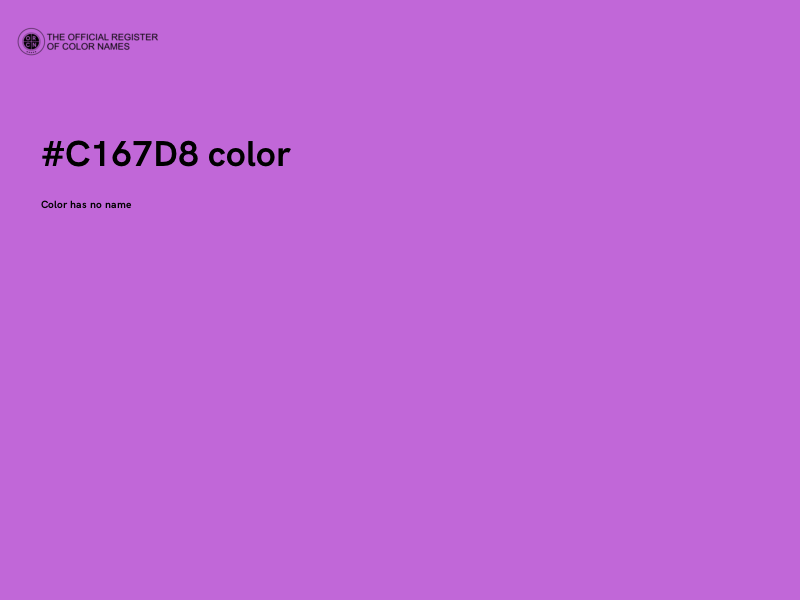 #C167D8 color image