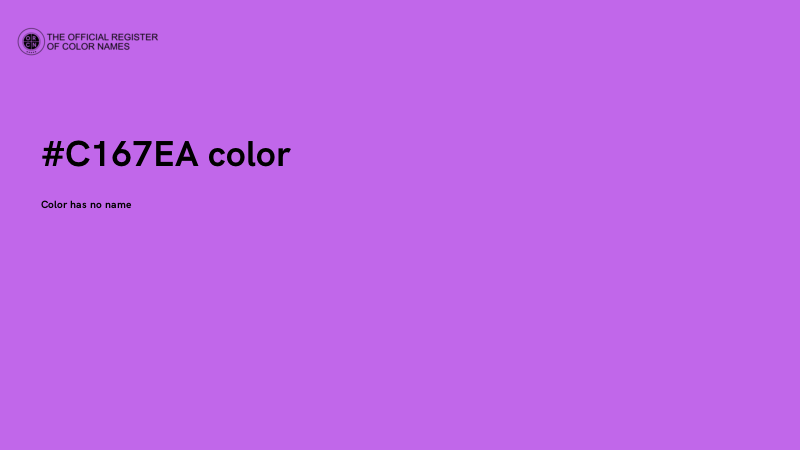 #C167EA color image