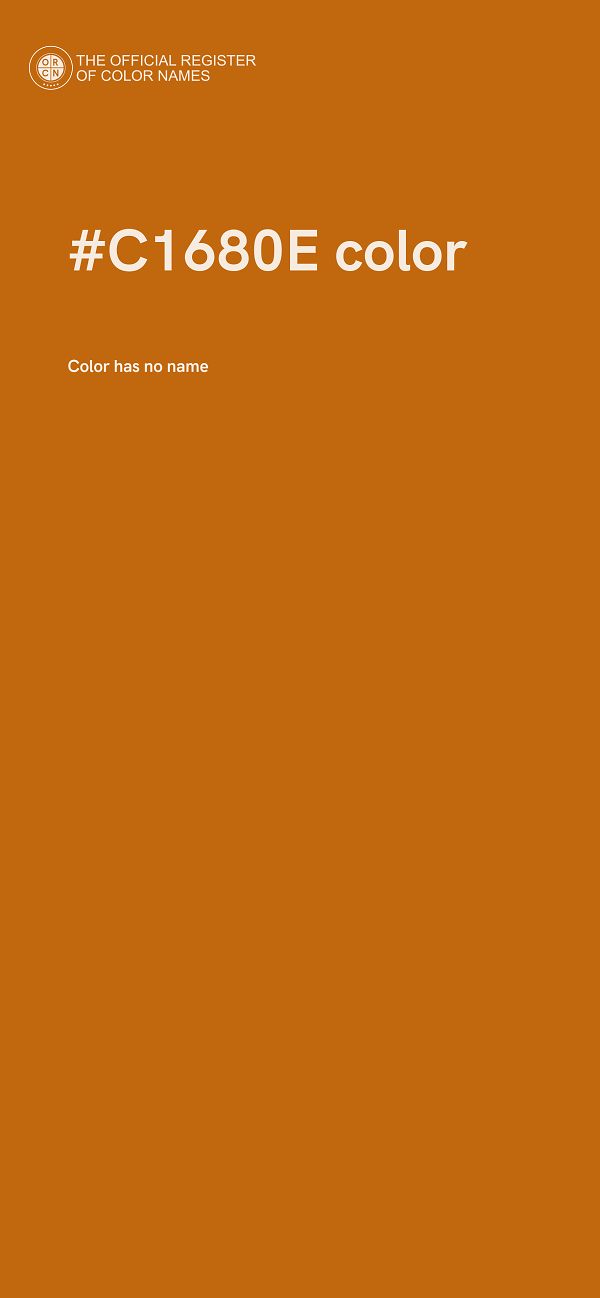 #C1680E color image