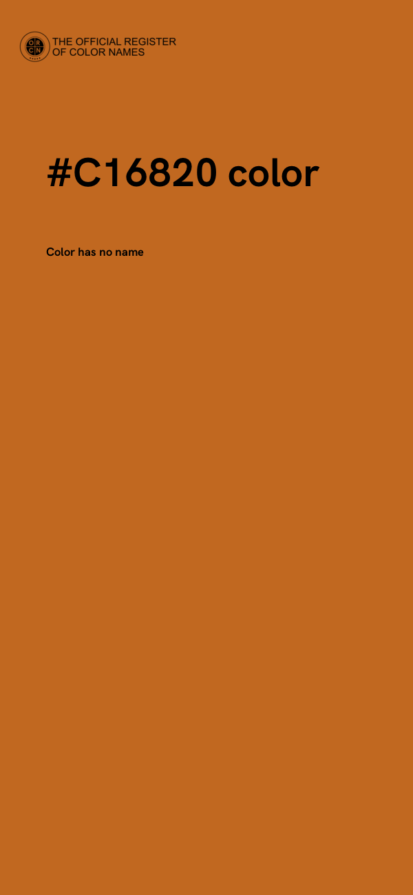 #C16820 color image