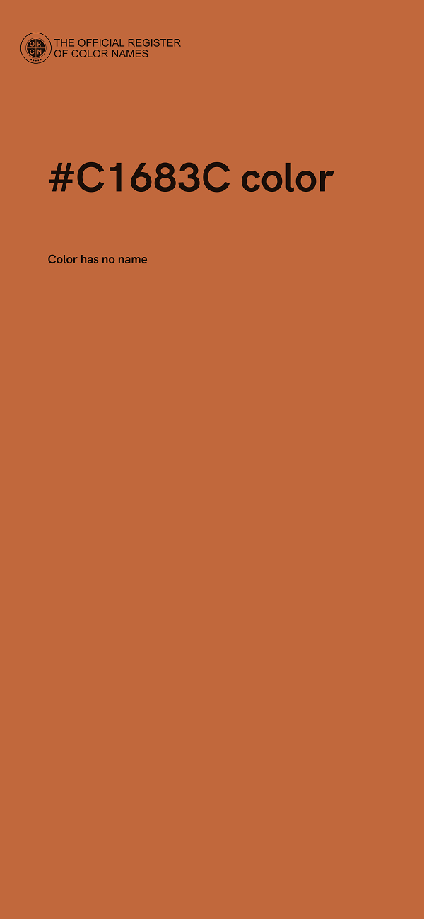 #C1683C color image