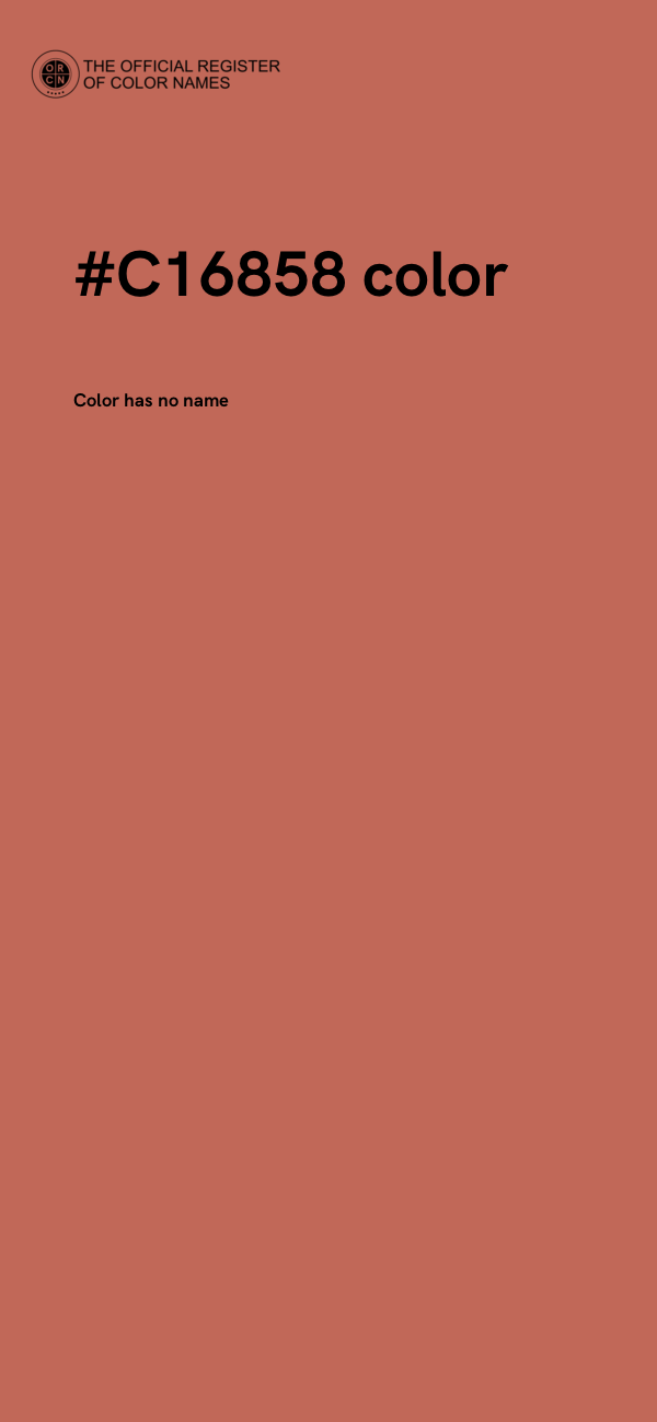 #C16858 color image