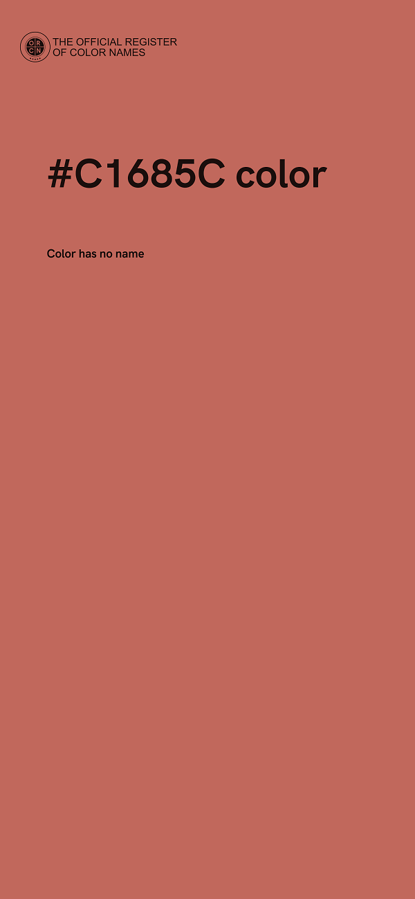 #C1685C color image