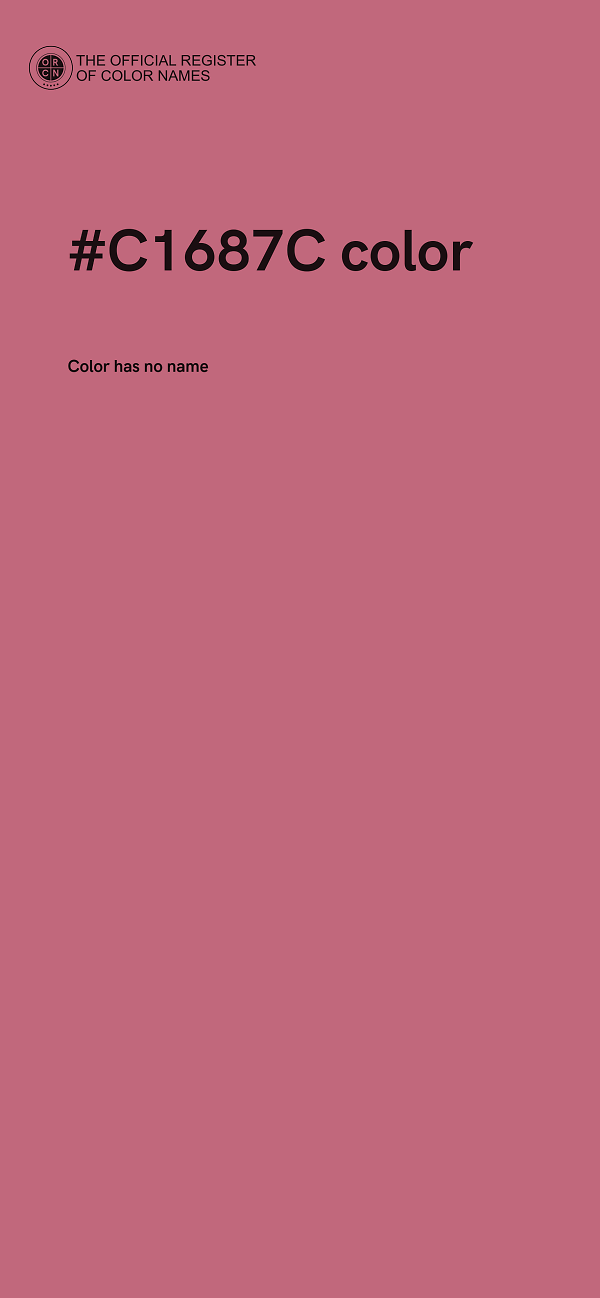 #C1687C color image