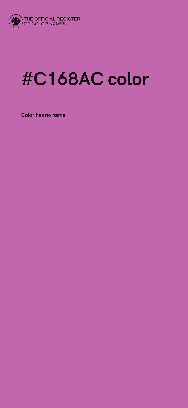 #C168AC color image