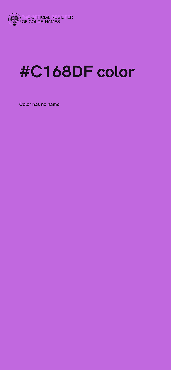 #C168DF color image