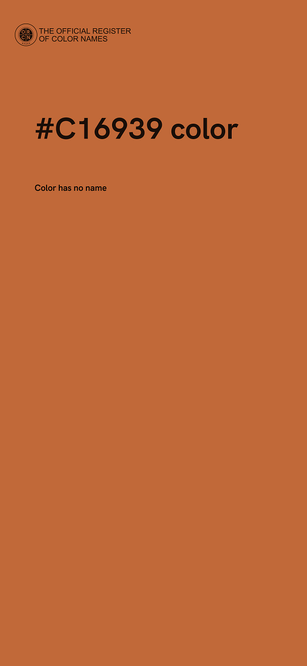 #C16939 color image