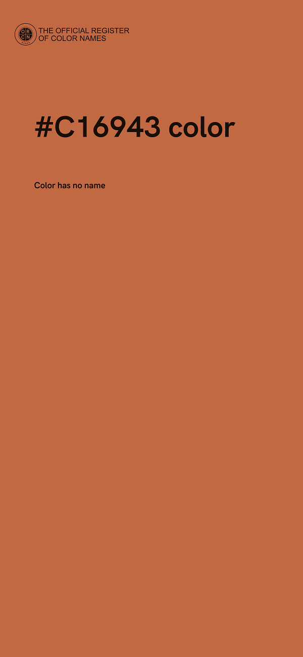 #C16943 color image