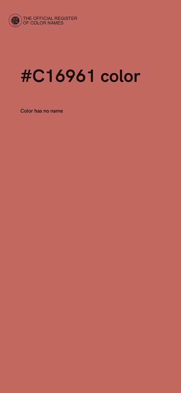 #C16961 color image