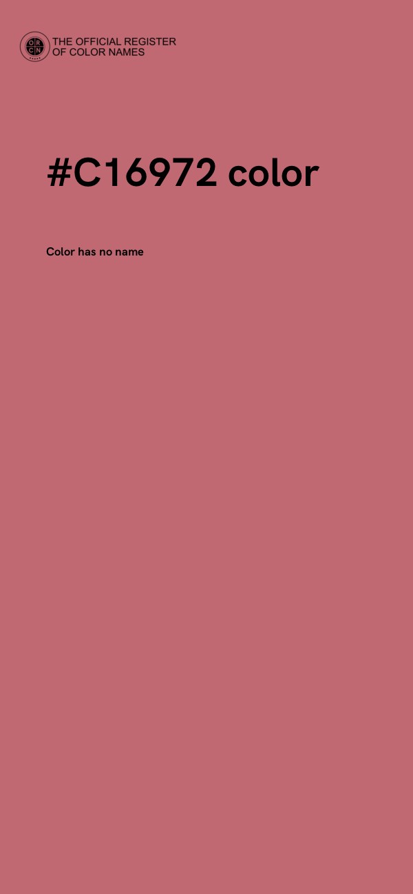 #C16972 color image