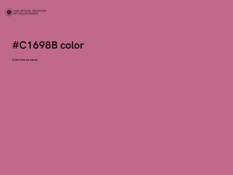 #C1698B color image