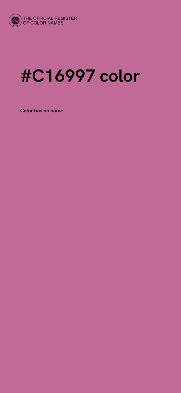 #C16997 color image