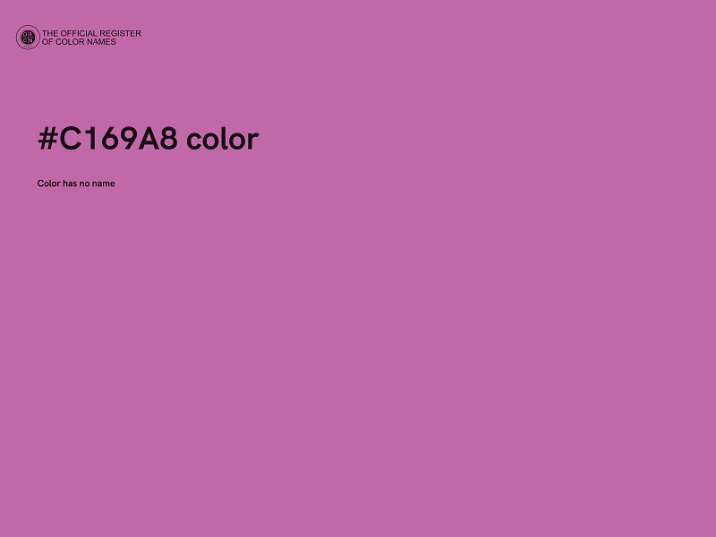 #C169A8 color image