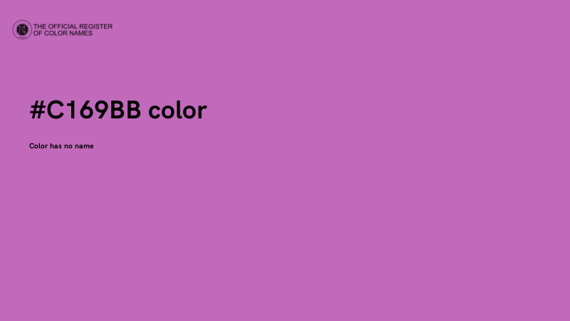 #C169BB color image