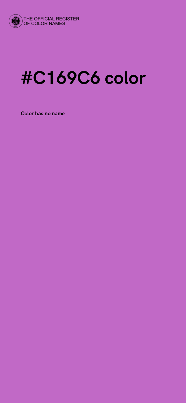 #C169C6 color image