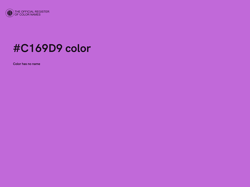 #C169D9 color image