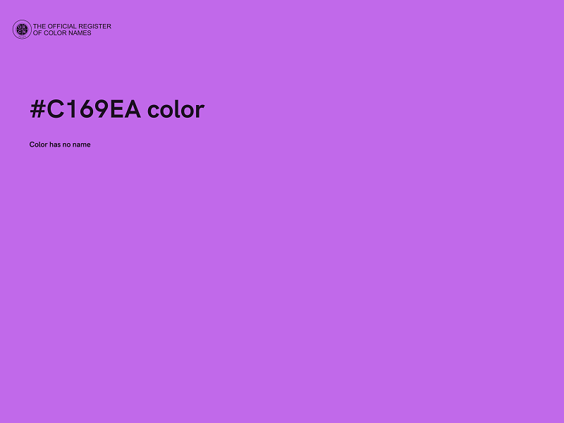 #C169EA color image