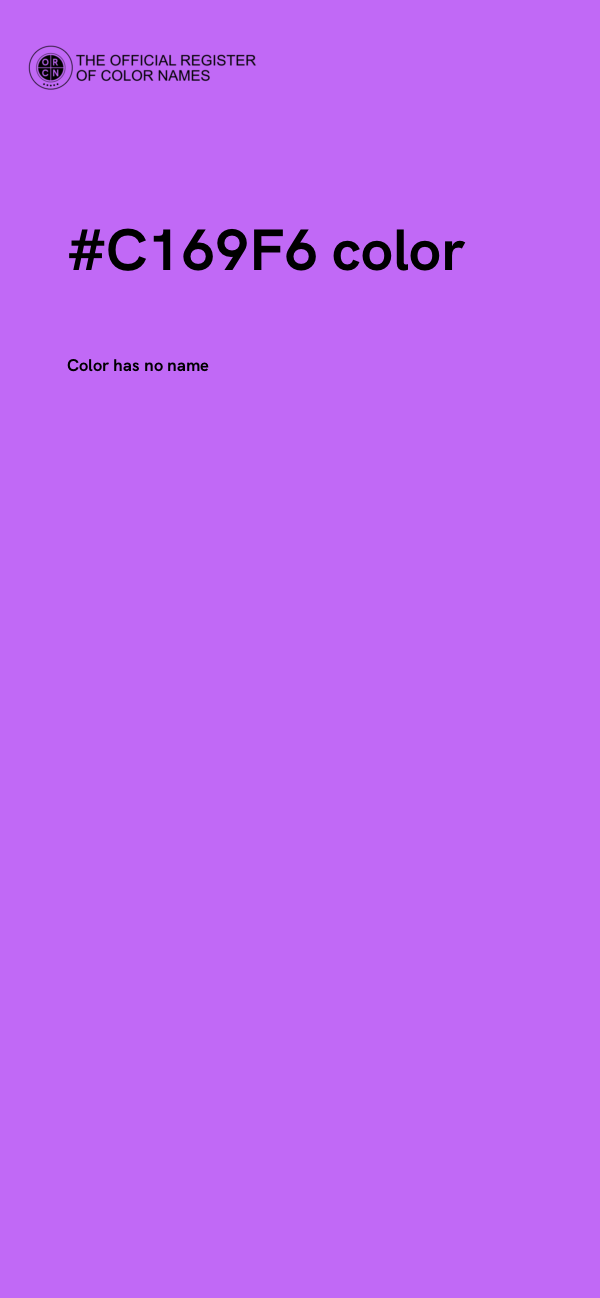 #C169F6 color image