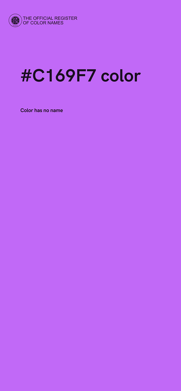 #C169F7 color image