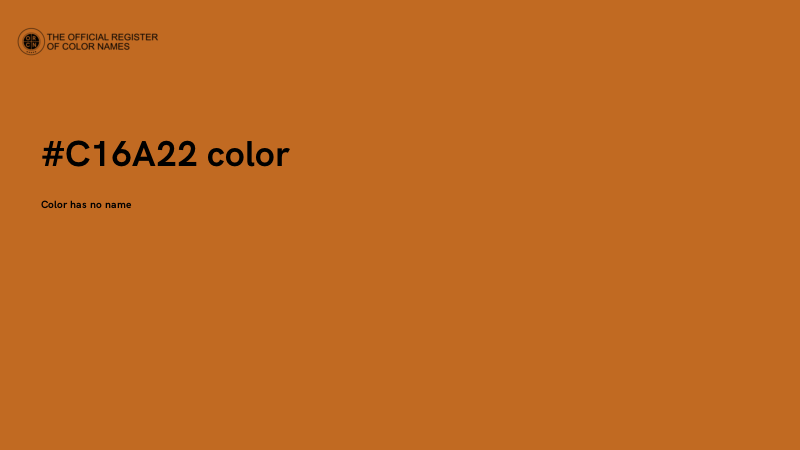 #C16A22 color image