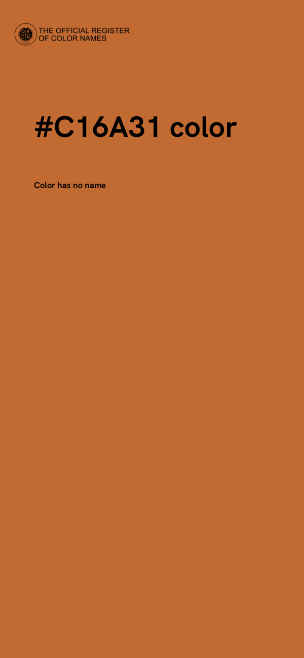 #C16A31 color image