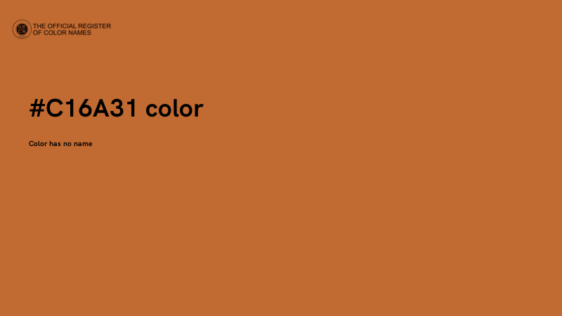 #C16A31 color image
