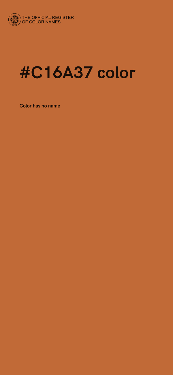 #C16A37 color image
