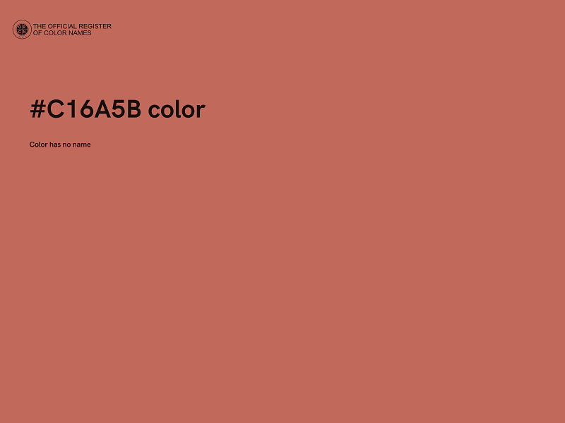 #C16A5B color image