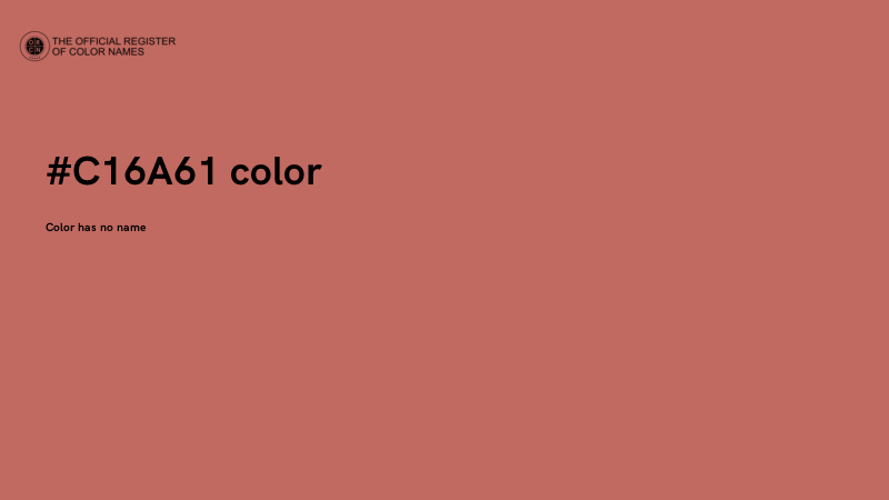 #C16A61 color image