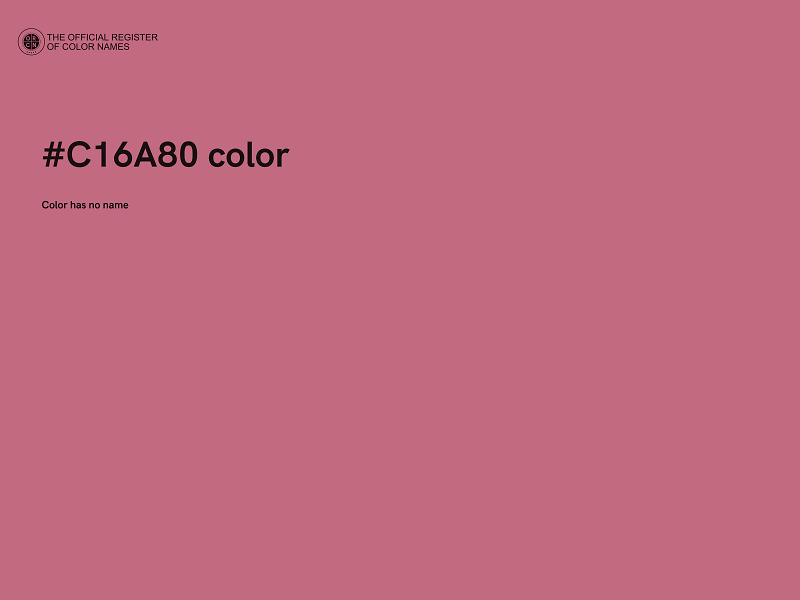 #C16A80 color image