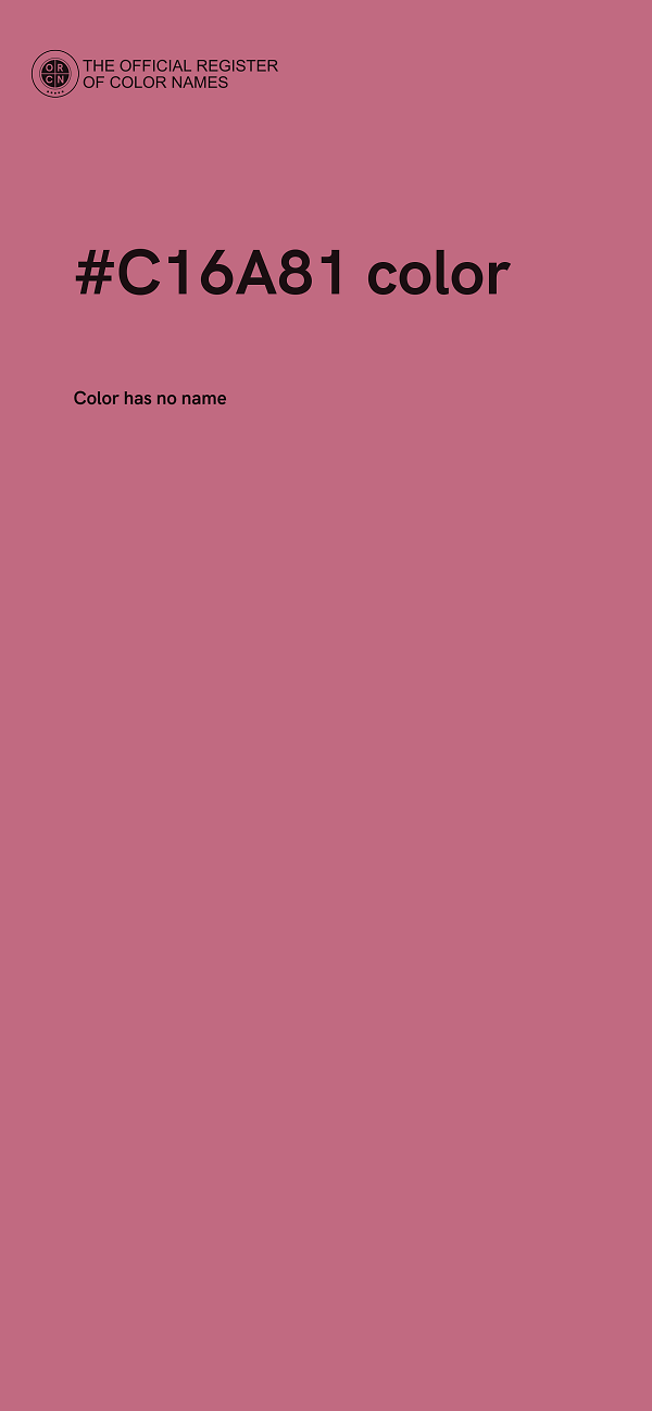 #C16A81 color image