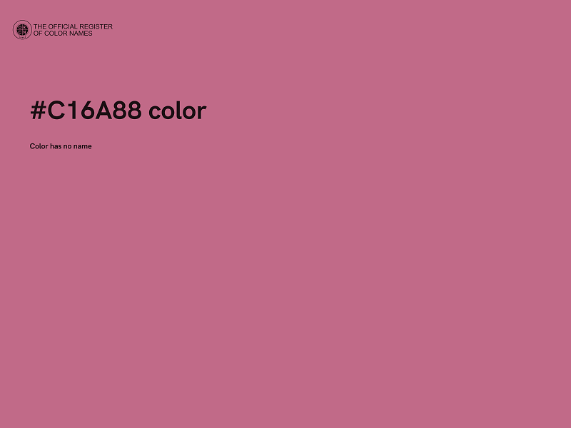 #C16A88 color image