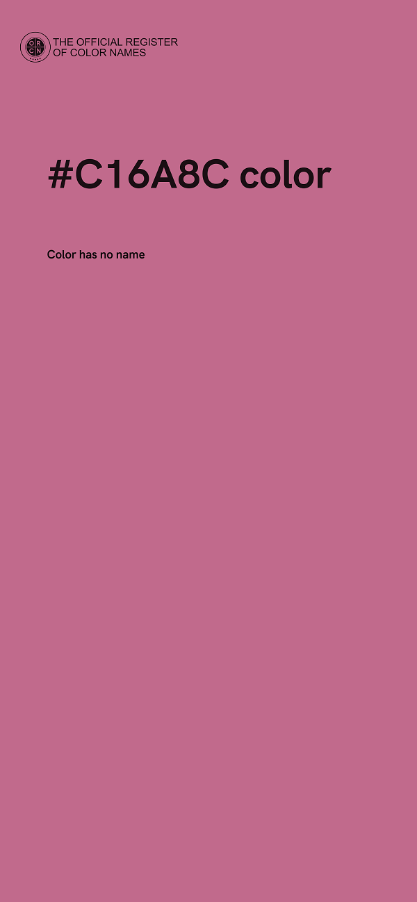 #C16A8C color image