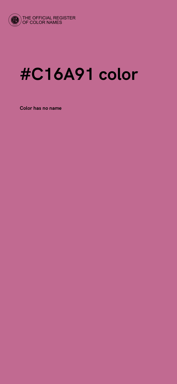 #C16A91 color image