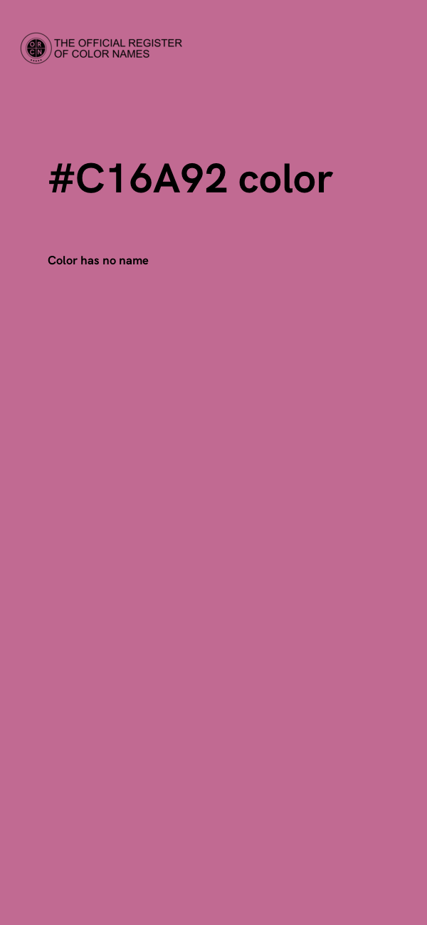 #C16A92 color image