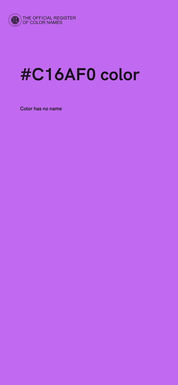 #C16AF0 color image