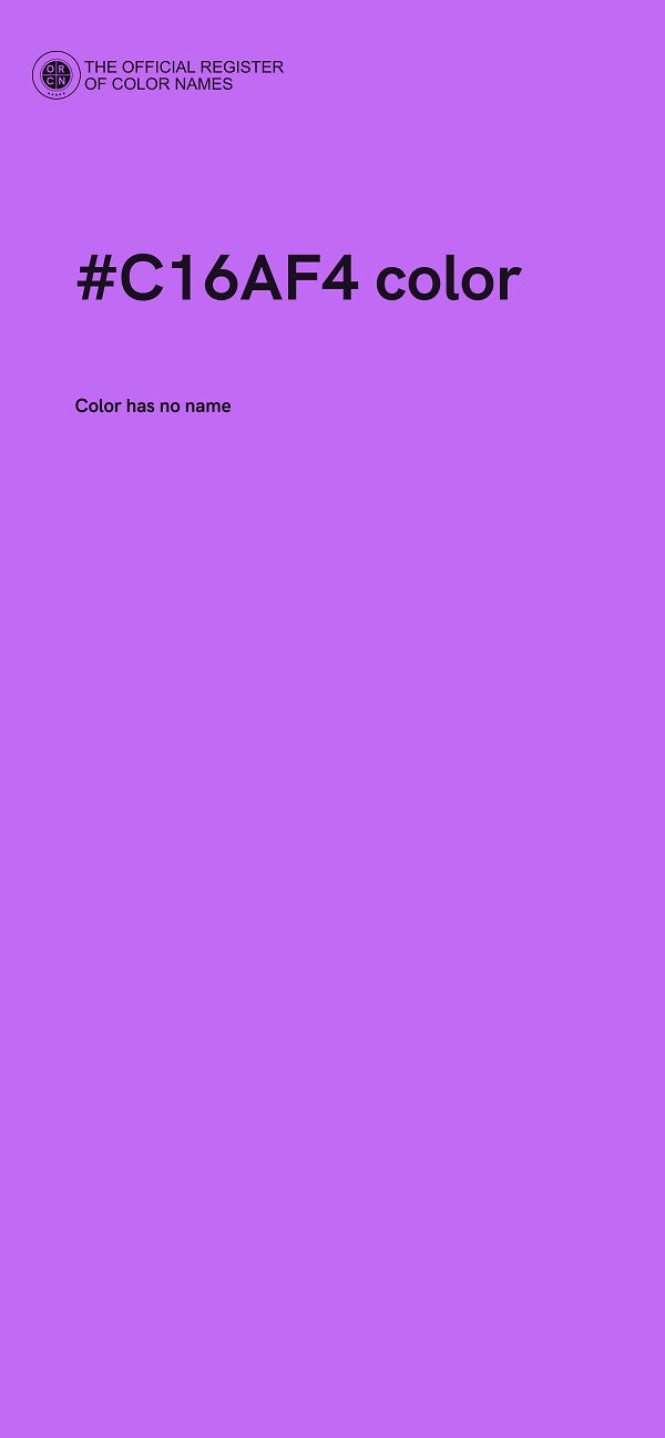 #C16AF4 color image