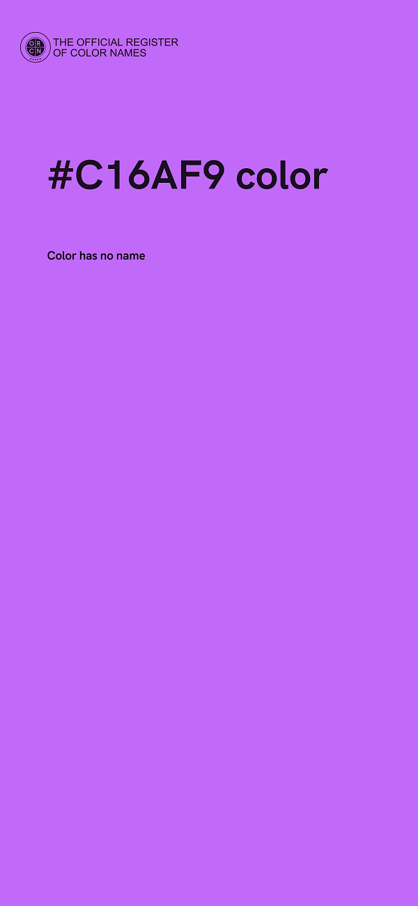 #C16AF9 color image