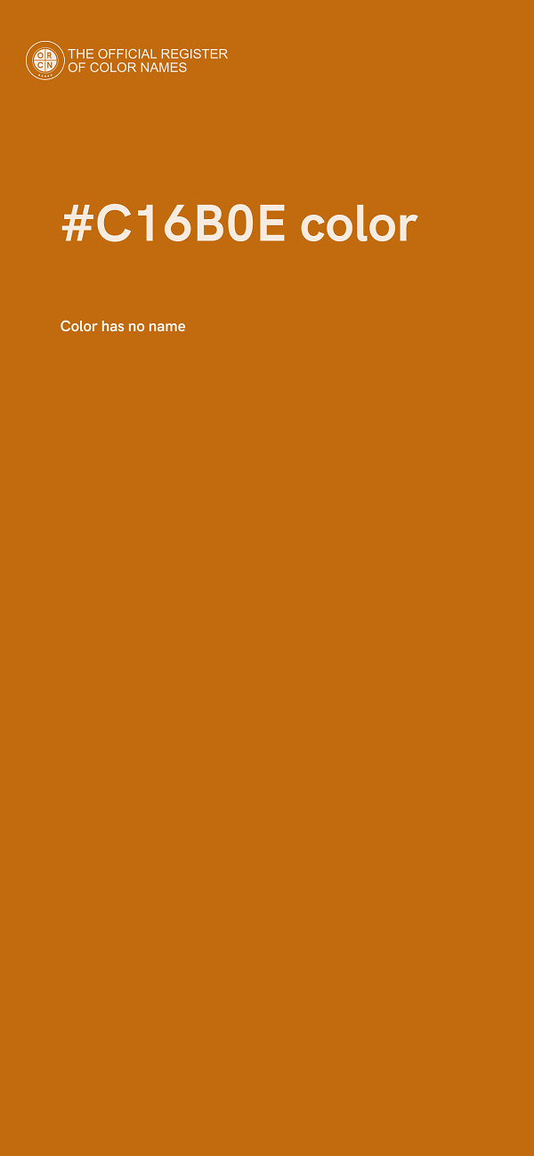 #C16B0E color image