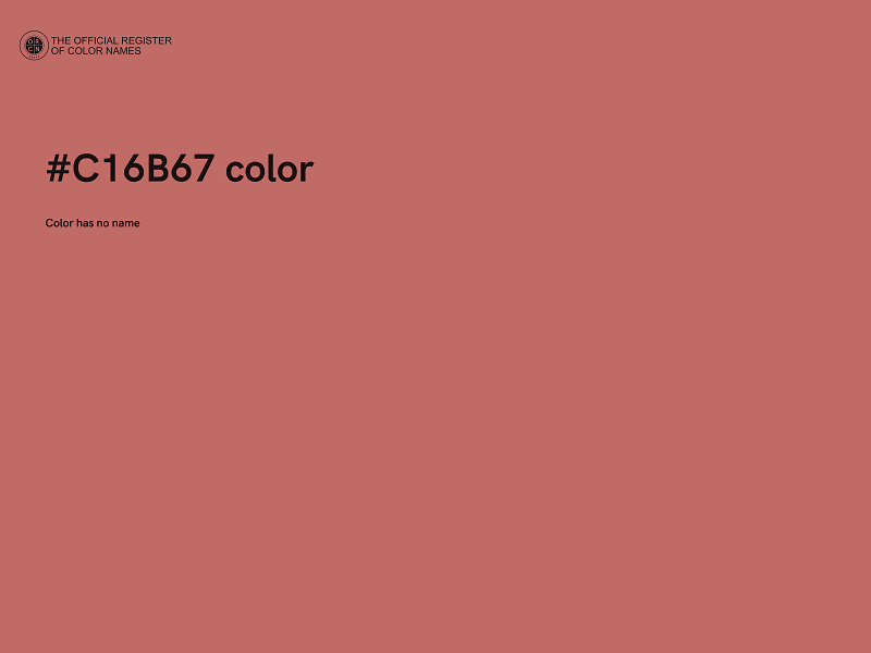 #C16B67 color image