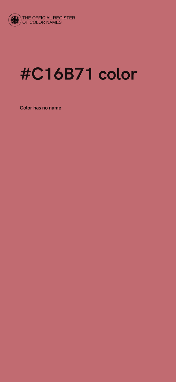 #C16B71 color image