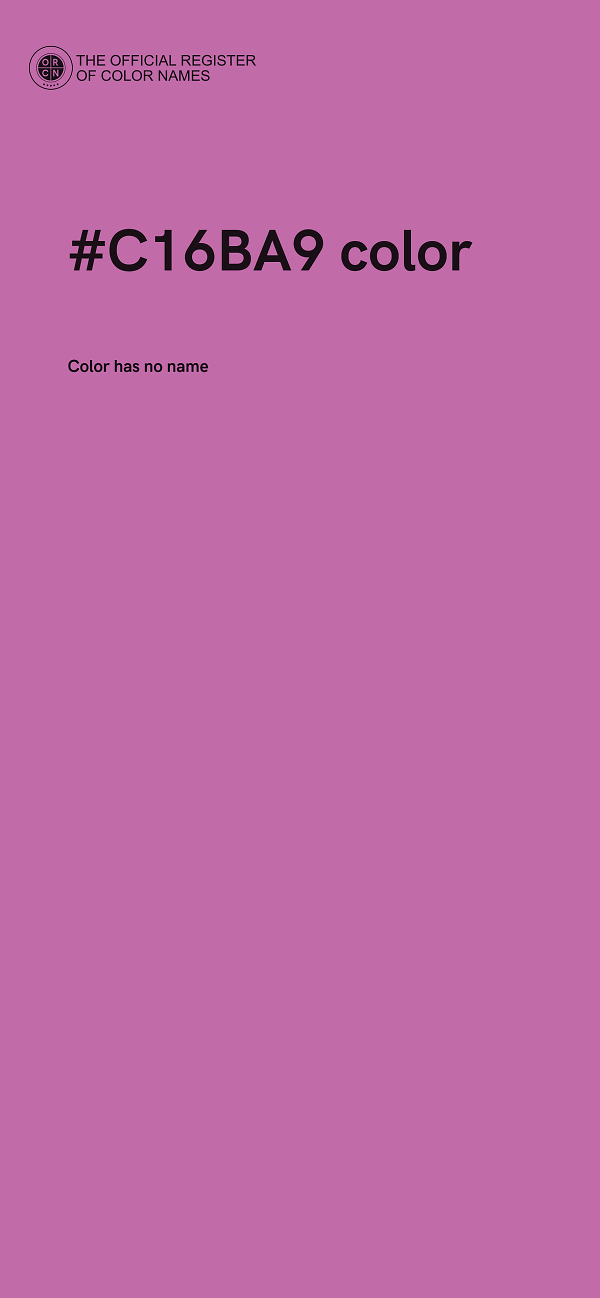 #C16BA9 color image