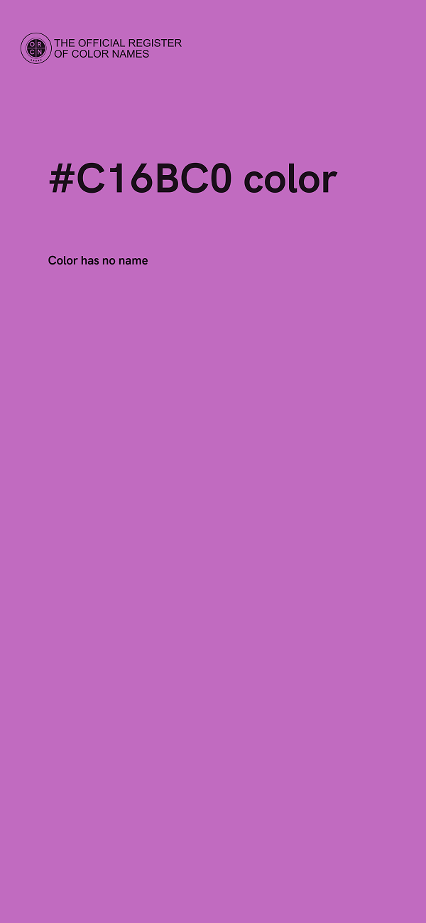 #C16BC0 color image