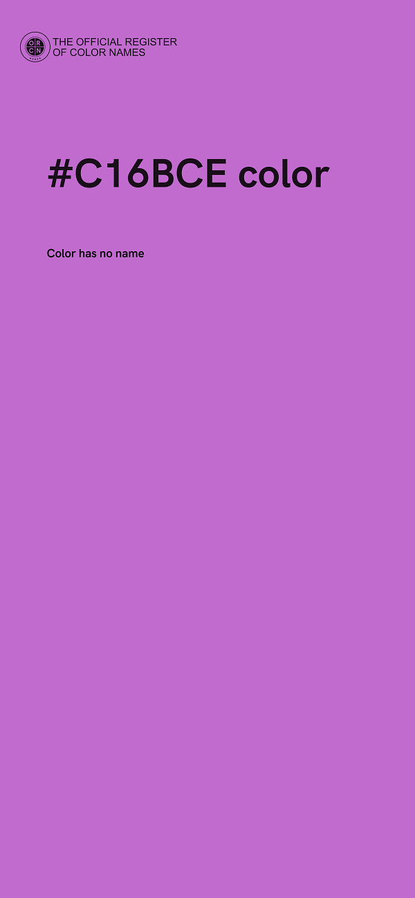 #C16BCE color image