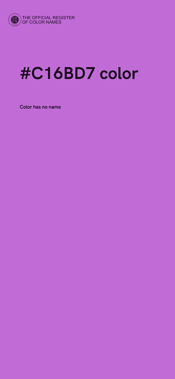 #C16BD7 color image